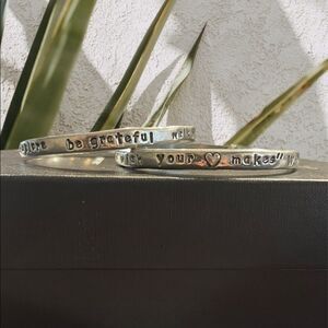 CANADIAN made pewter silver bangles​​​